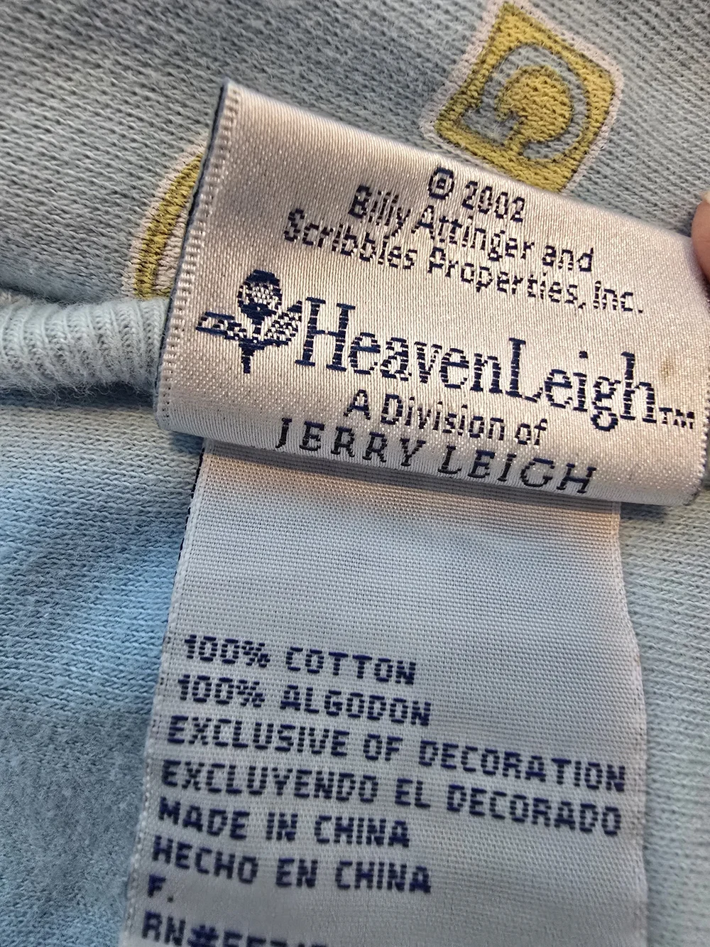 Vintage Wee Witness Blue Baby Blanket 100% Cotton